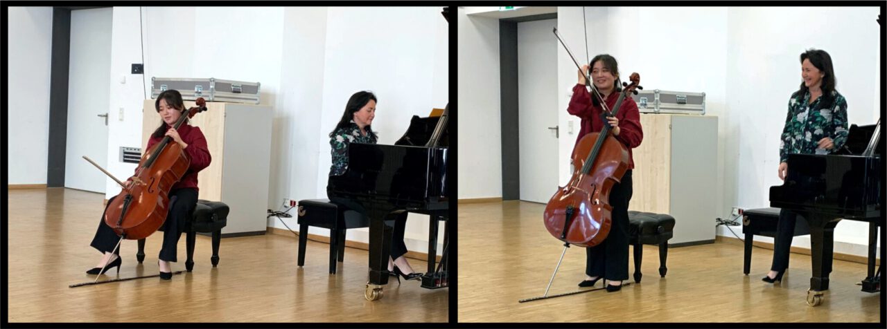 Cello-Konzert führten Hyunah Pyo, Violoncello und Joanna Przybylska, Klavier